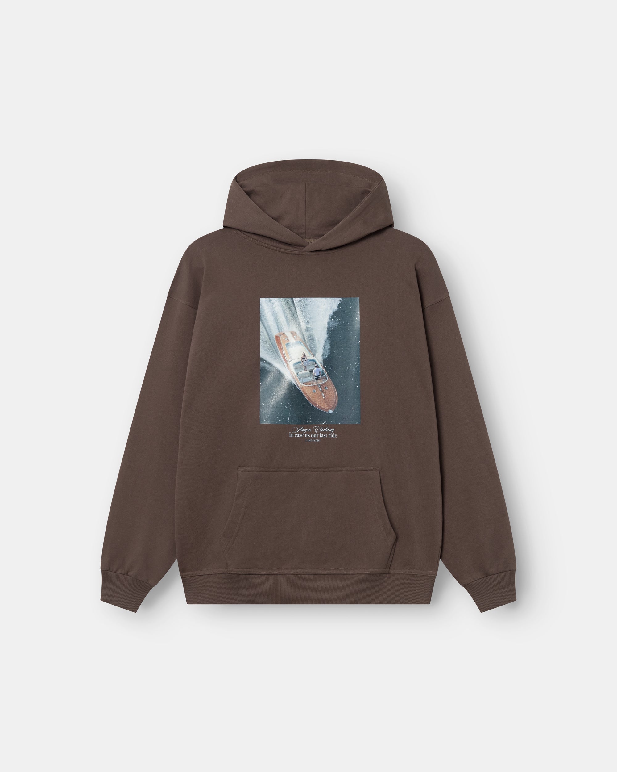 Como Graphic Hoodie Brun